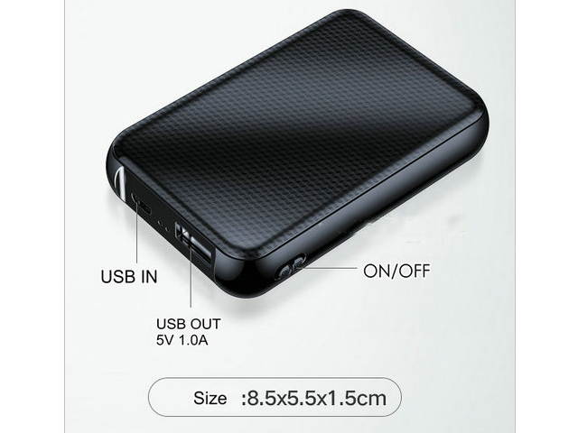 Powerbank Voice Recorder, WAV 192kbps, Vox , Battery Recording Time 1100hours, Build in 32G,