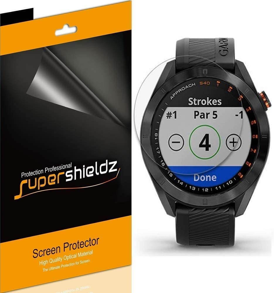 (6 Pack) Supershieldz Designed for Garmin Approach S40 Screen Protector, Anti Glare and Anti Fingerprint (Matte) Shield