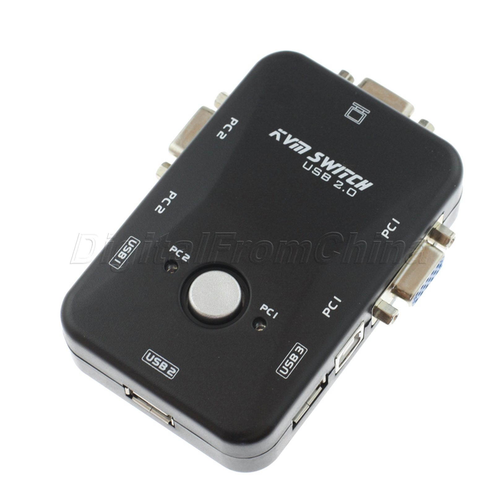 "E-buy World" 2 Port USB2.0 KVM Switch Box Mouse Keyboard Monitor VGA