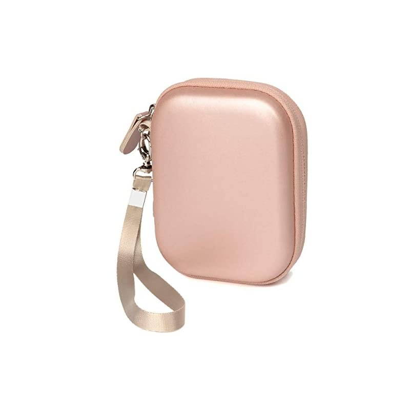 Protection and Storage Case for Airpods Case, Featured Design, mesh Pouches for airpods case, Wall Charger and Cable, (Rose Gold)
