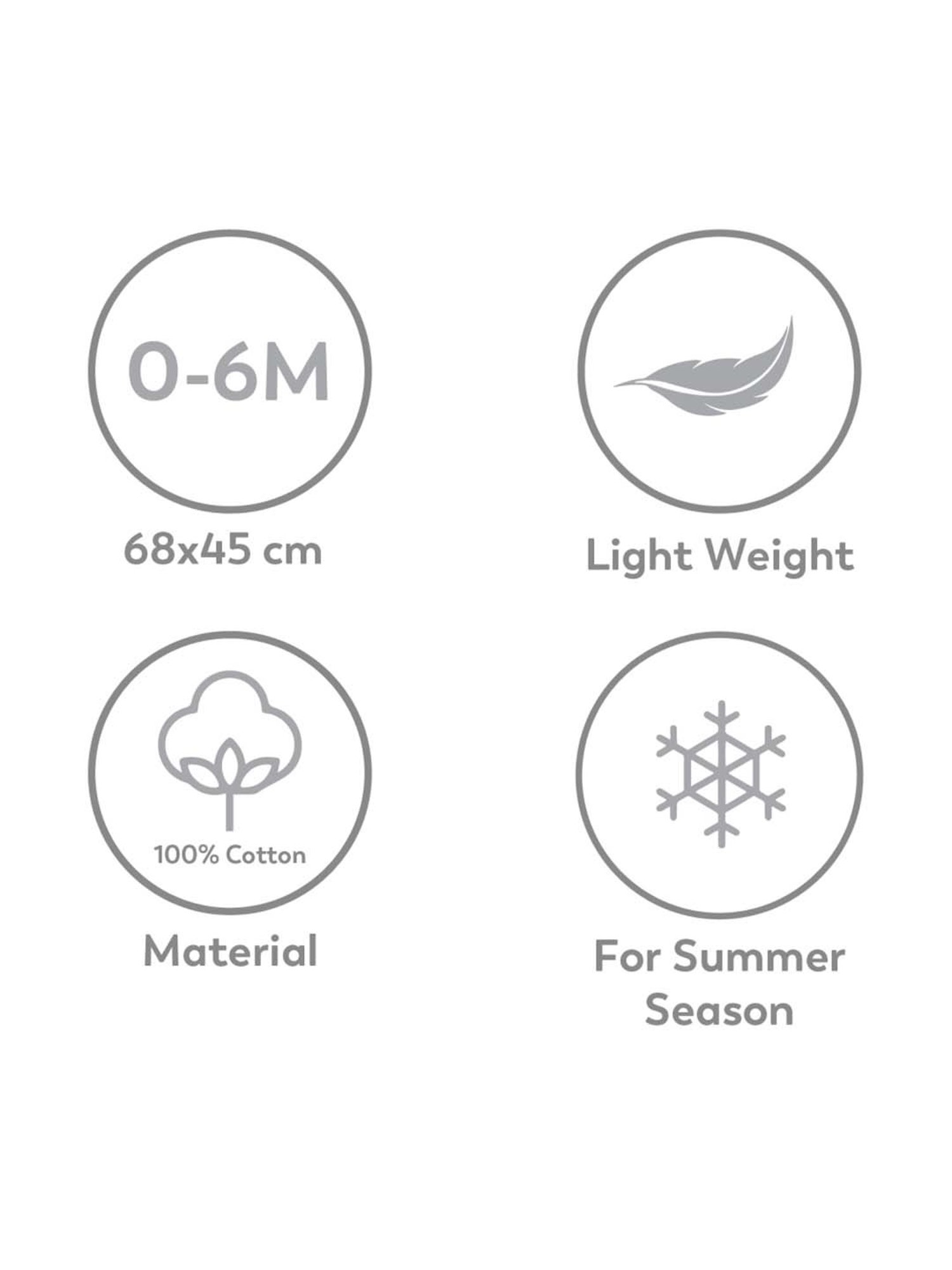 MiArcus Cream Cotton 420 GSM Sleeping Bag For Kids