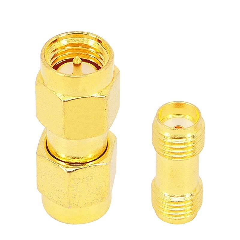 SMA Connectors Kit Antenna Cable Connector SMA Male to Male SMA Female to Female RF Coax Adapter for WiFi Caoxial Extension Cable 4 PCS