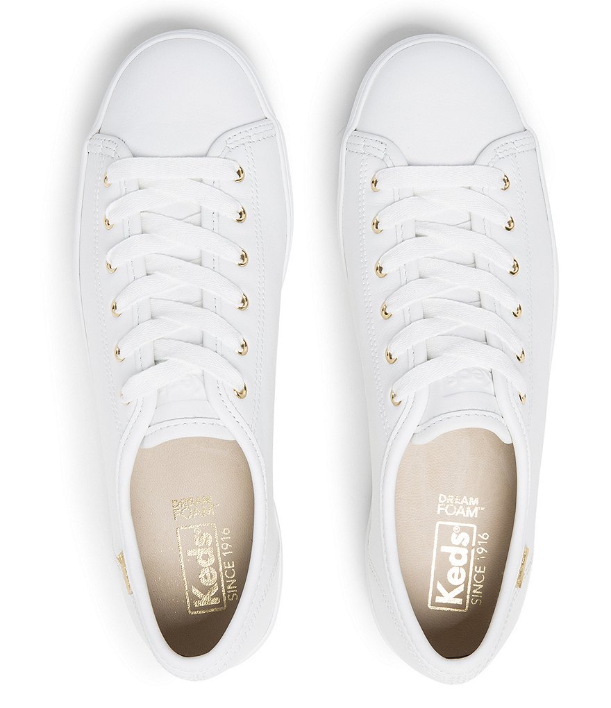 Keds Triple Kick Luxe Platform Leather Sneakers