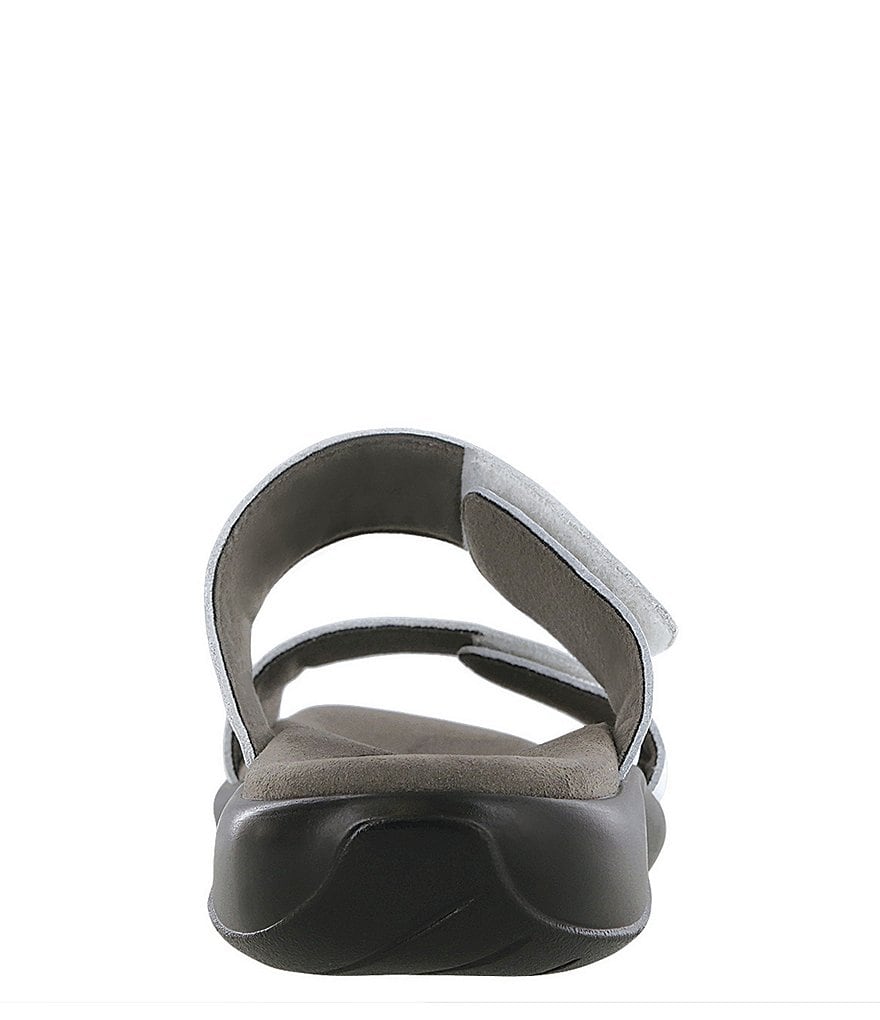 SAS Nudu Printed Leather Wedge Slides