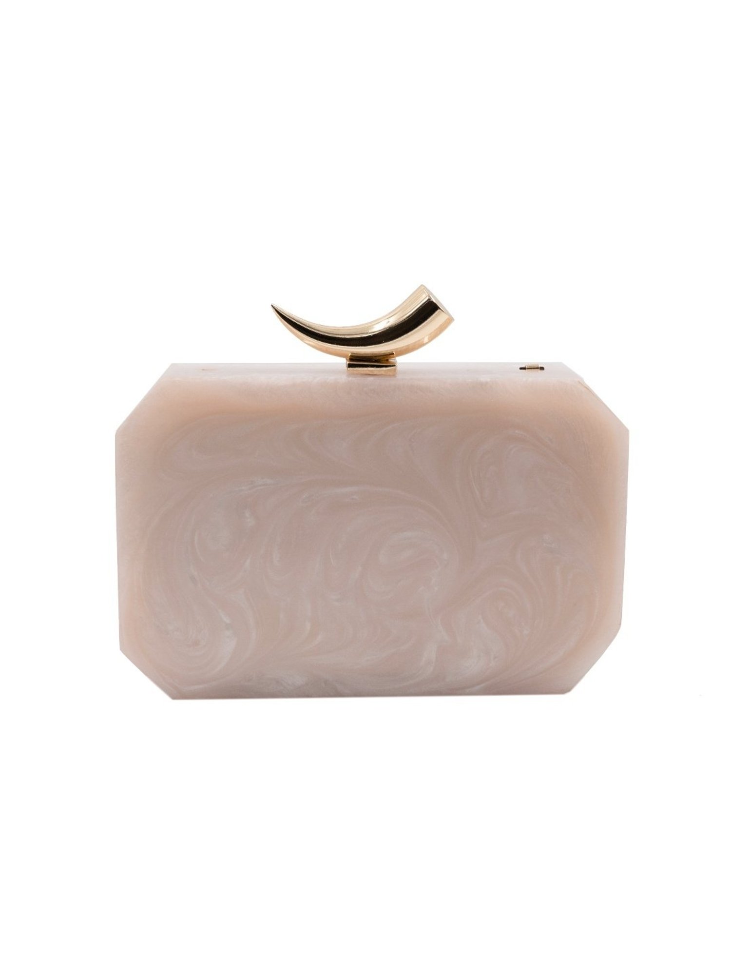 Sugarcrush Beige Luxury Studded Small Clutch