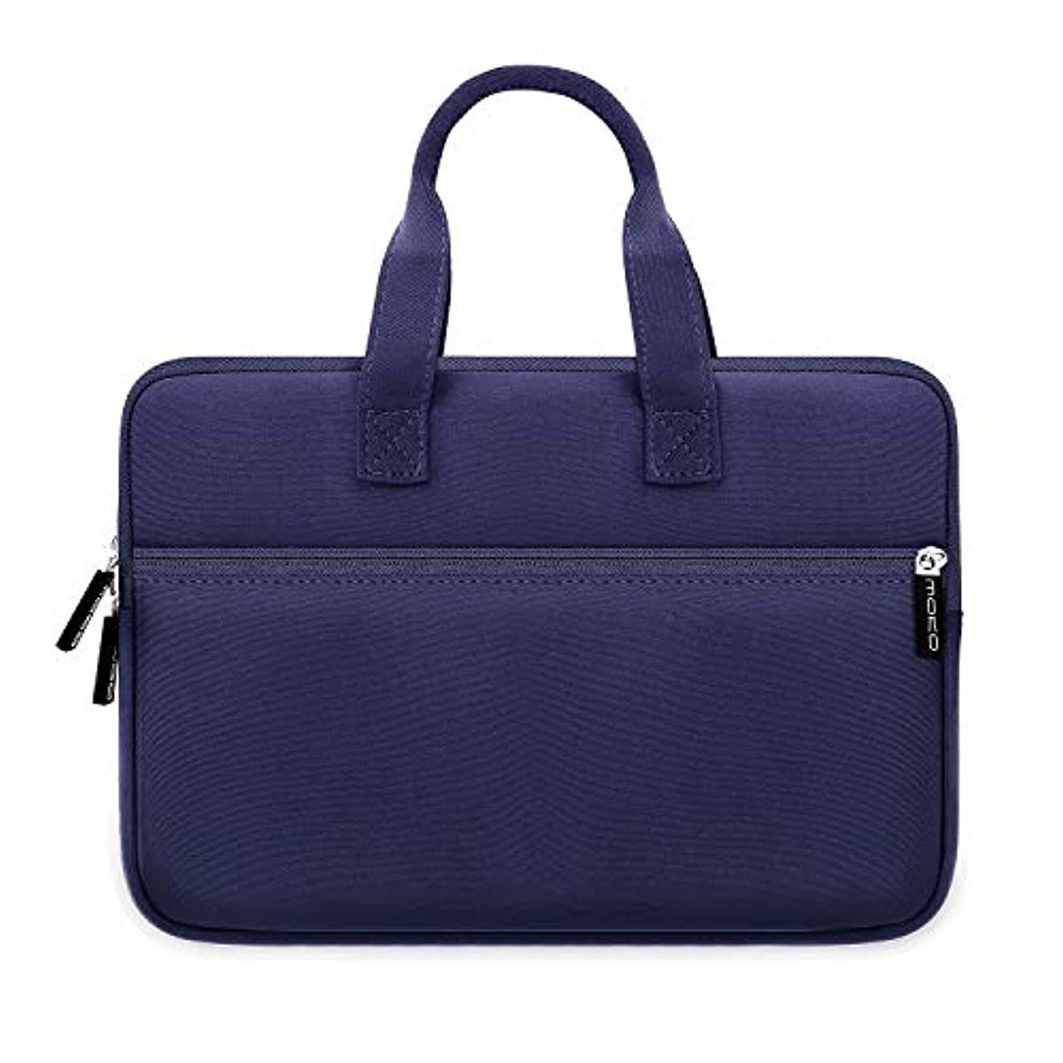MoKo 9-11 Inch Kids Tablet Sleeve, Portable Neoprene Zipper Carrying Sleeve Case Bag Fits iPad Air 4 10.9, iPad Air 3 10.5, iPad Pro 11/10.5 Inch Tablet Handle Bag with Accessory Pocket - Indigo