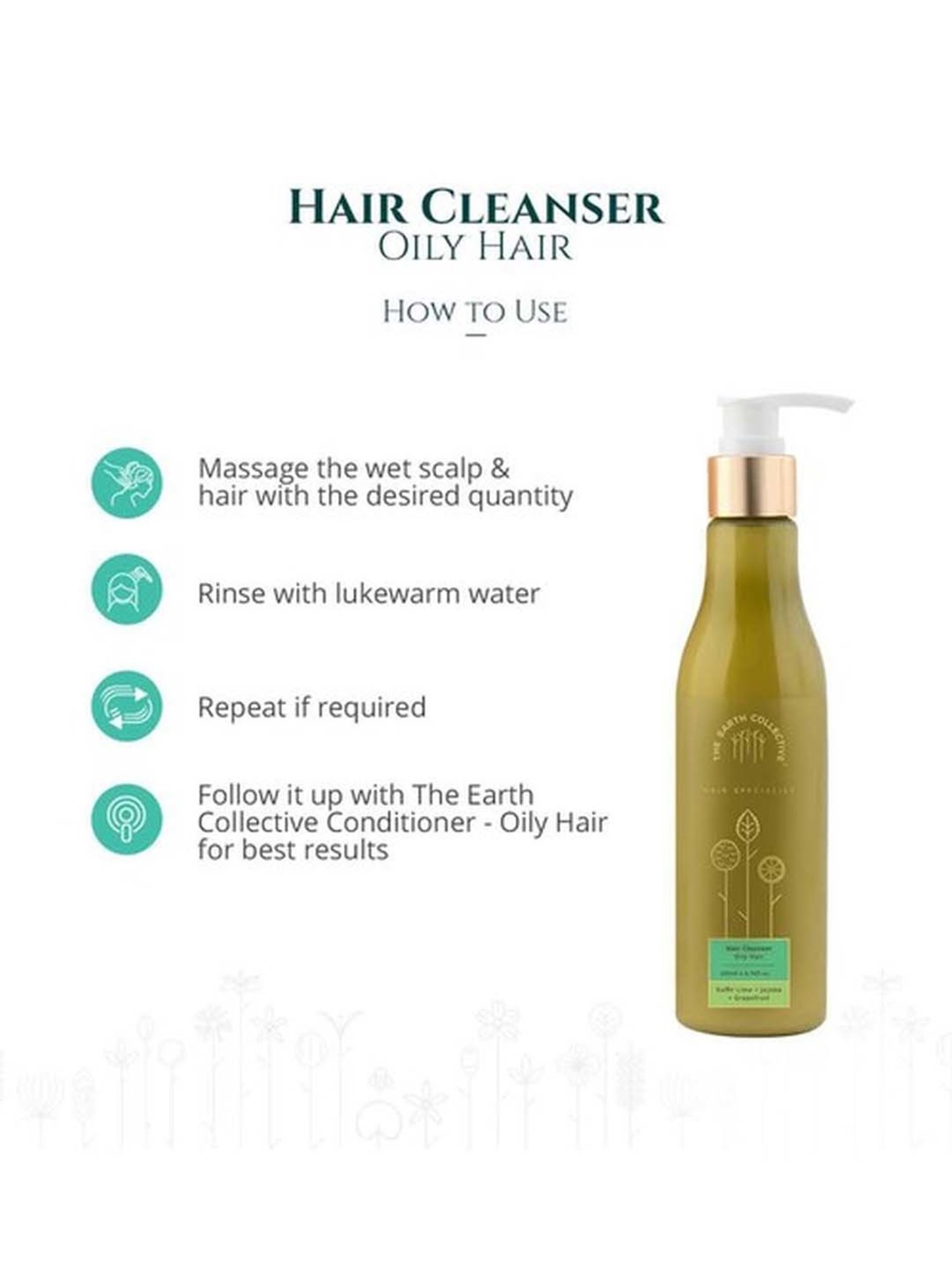 The Earth Collective Oily Hair Cleanser - 200 ml