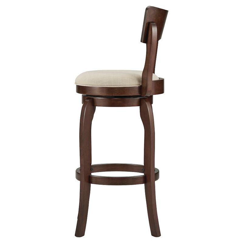 Calder Swivel 29" Barstool Wood/Oatmeal - Inspire Q