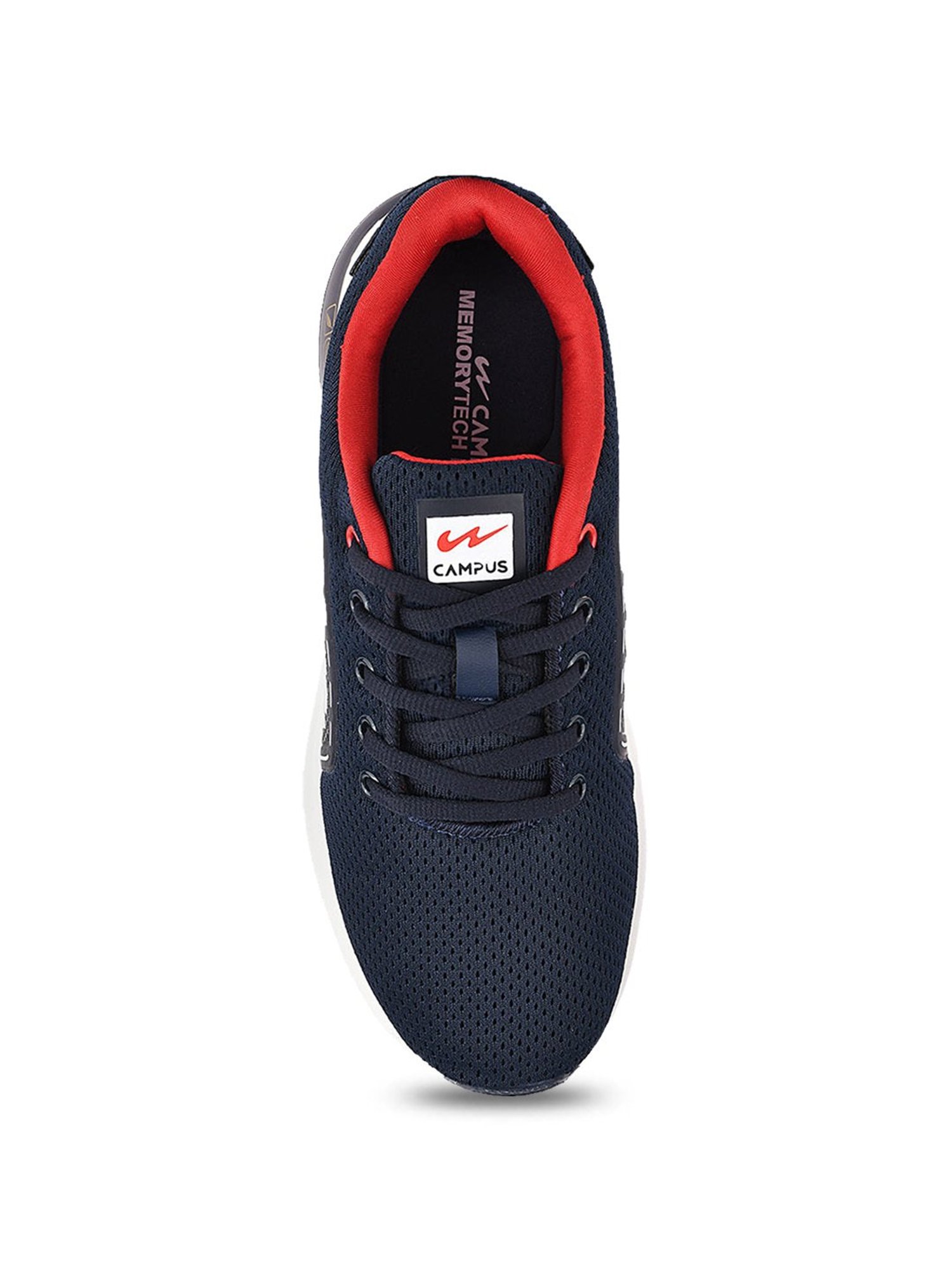 Campus Kids LIFT-CH Navy & White Running Shoes