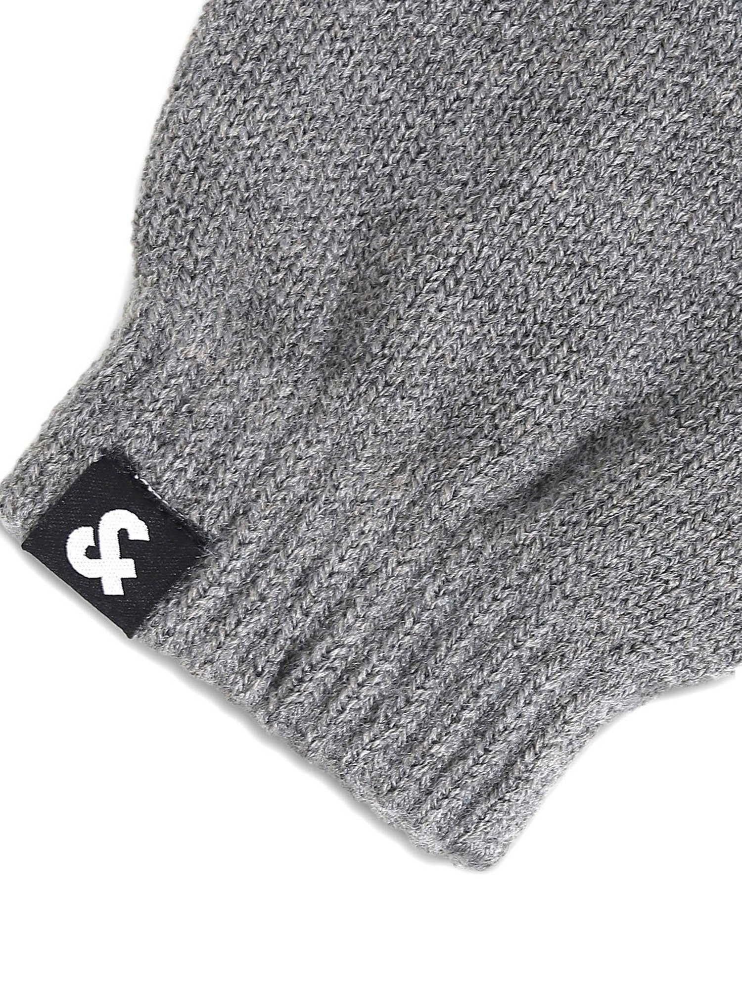 Royal Enfield Black Leather Solid Gloves