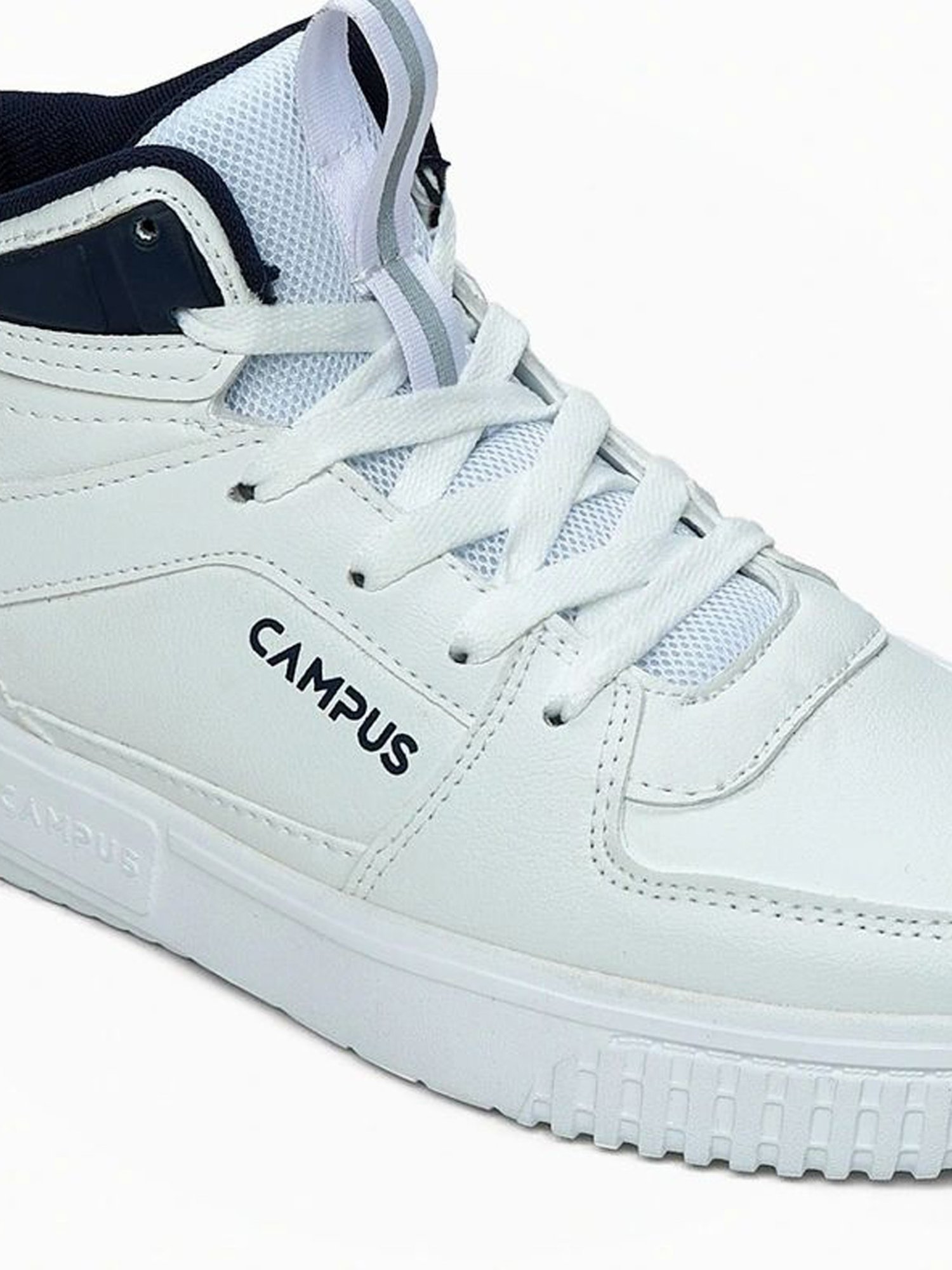 Campus Men's OG-22 Snow White Ankle High Sneakers