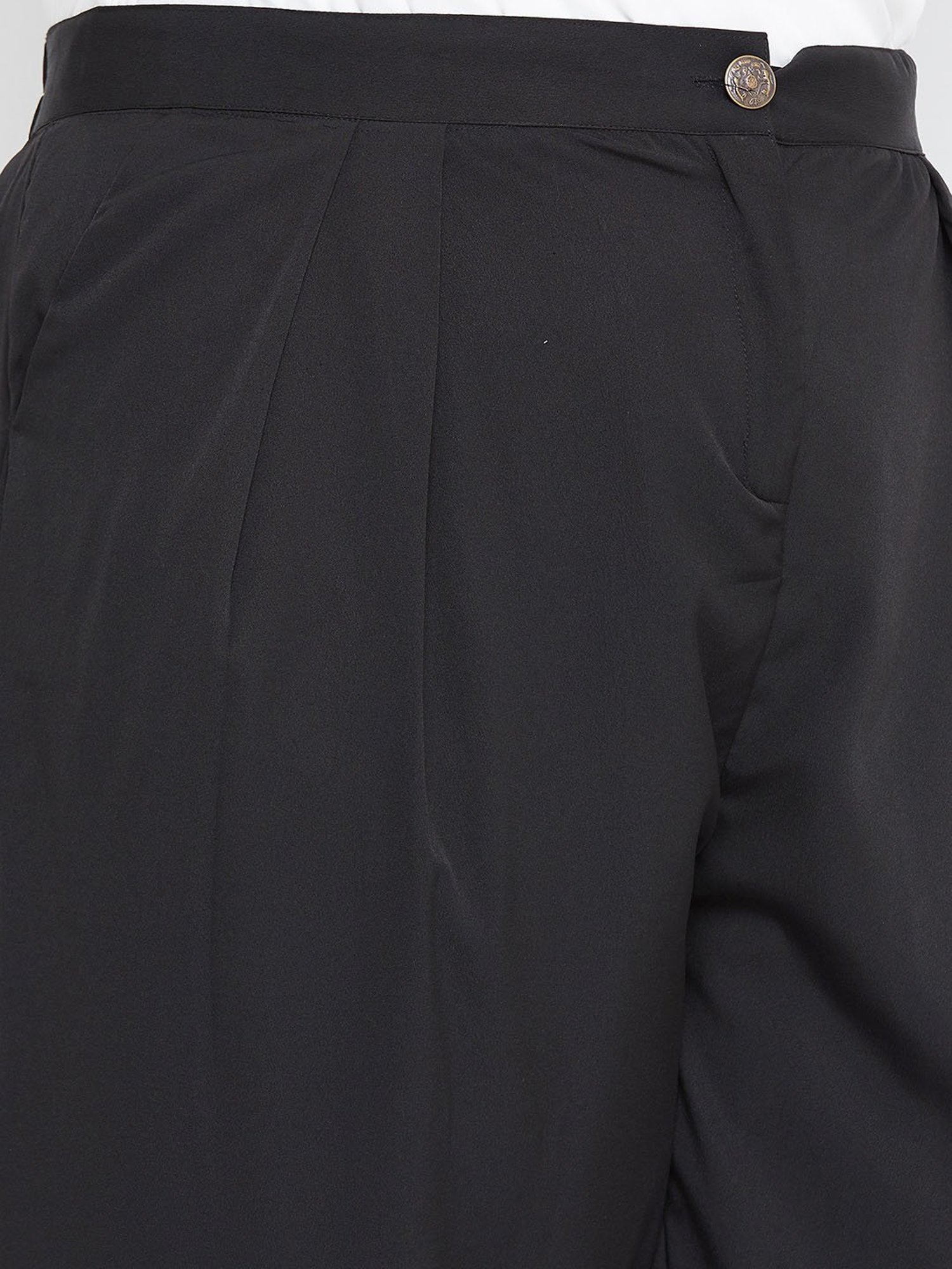 Uptownie Lite Women's Crepe Solid Plus Size Tulip Pants