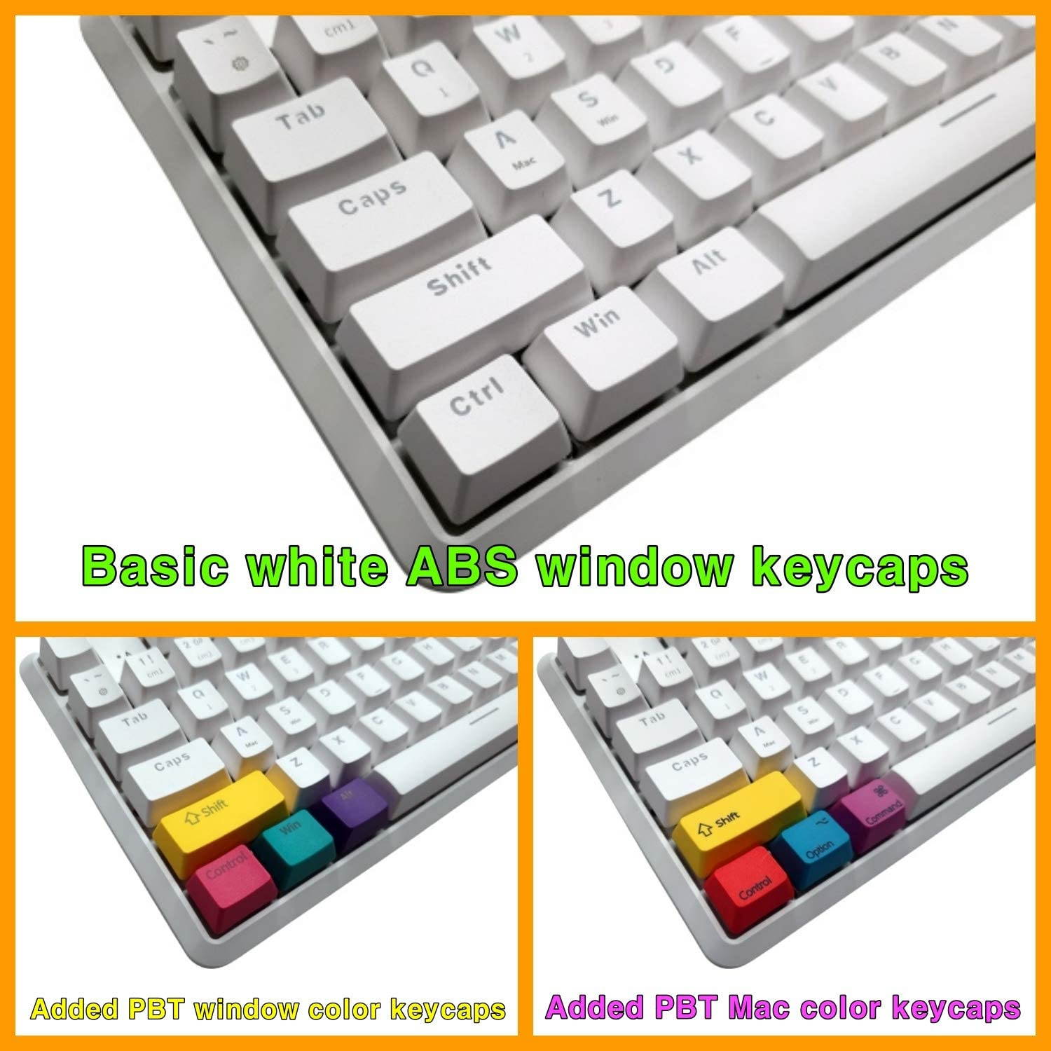 Glorious Modular Mechanical Gaming Keyboard (GMMK)- Barebone Edition (DIY Assembly Required) (Full Size, Black) + Glorious Black Aura Keycaps (Bundle)