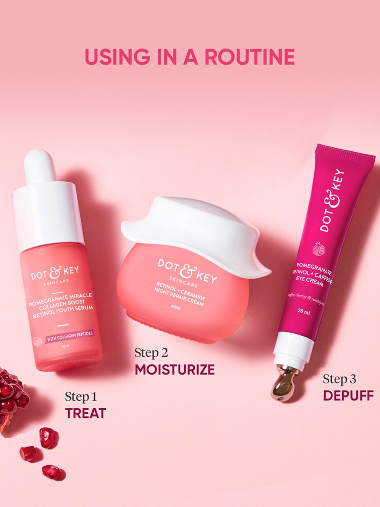 Dot & Key Pomegranate Retinol + Caffeine Eye Cream - 20 ml