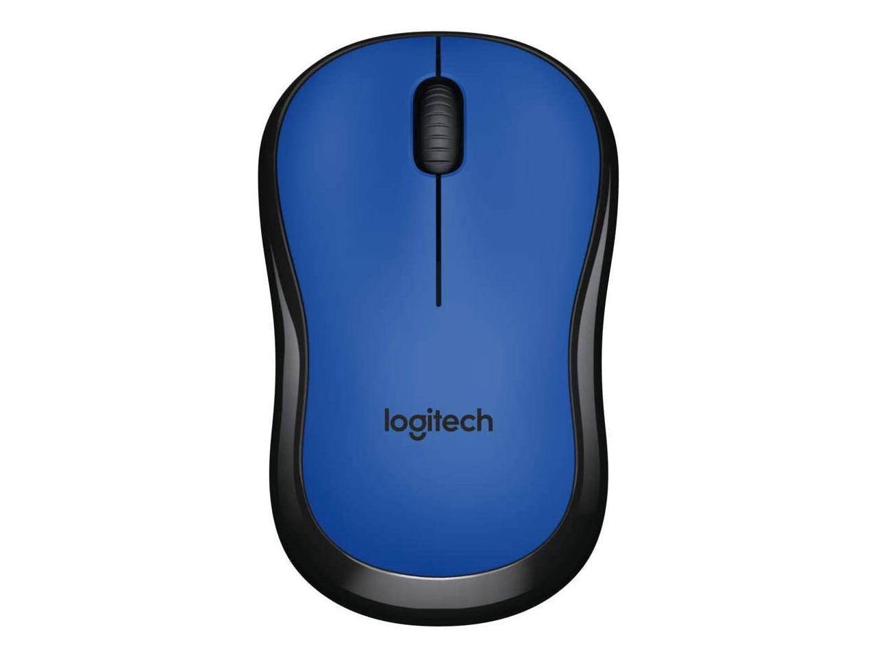 Logitech M220 Silent Wireless Mouse, 2.4 Ghz Connection Via Nano Usb Receiver, 1000 Dpi Sensor, Quiet-Mark Certified, 18-Month Battery Life, For Left And Right-Handers, Pc / Mac - Blue