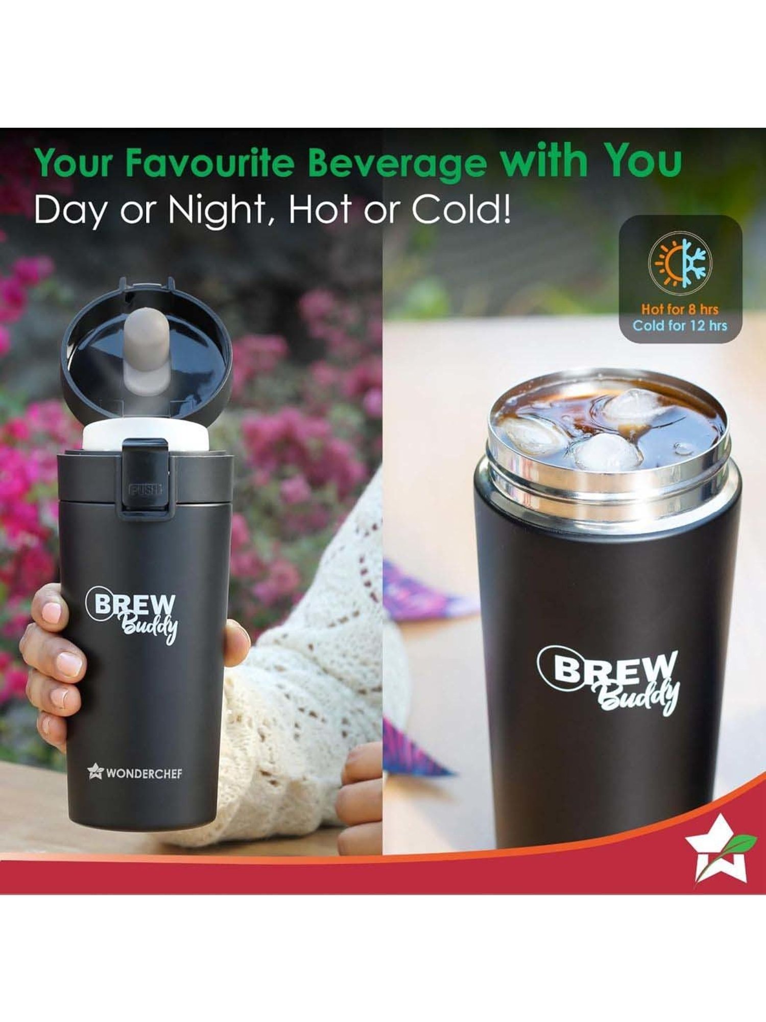 Milton Silver Stainless Steel Thermal Flask (1000 ml) - Set of 1