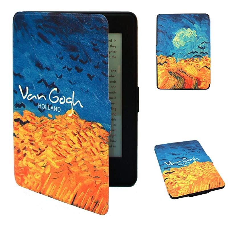 Paperwhite Case - Paperwhite 5th 6th 7th Generation - Auto Wake/Sleep, Shockproof, Lightest Leather (fits Paperwhite 2012, 2013, 2015) - G090 (6 inch, Golden Fields)