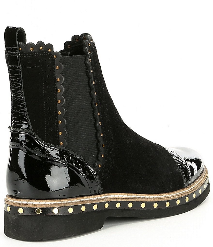 Free People Atlas Studded Suede Chelsea Booties