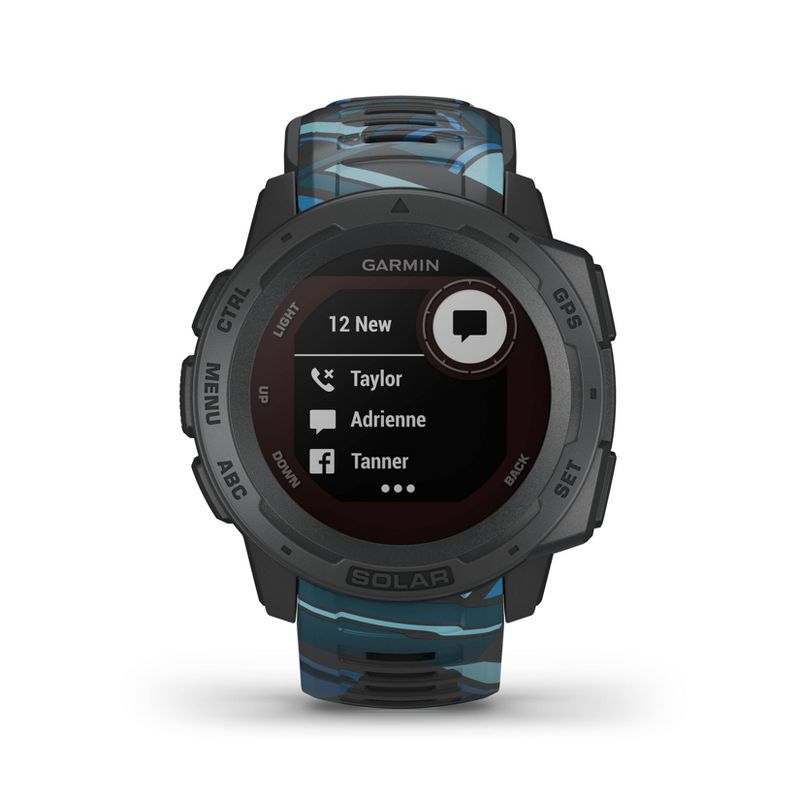Garmin Instinct Solar Surf Pipeline Rugged GPS Smartwatch with Solar Charging