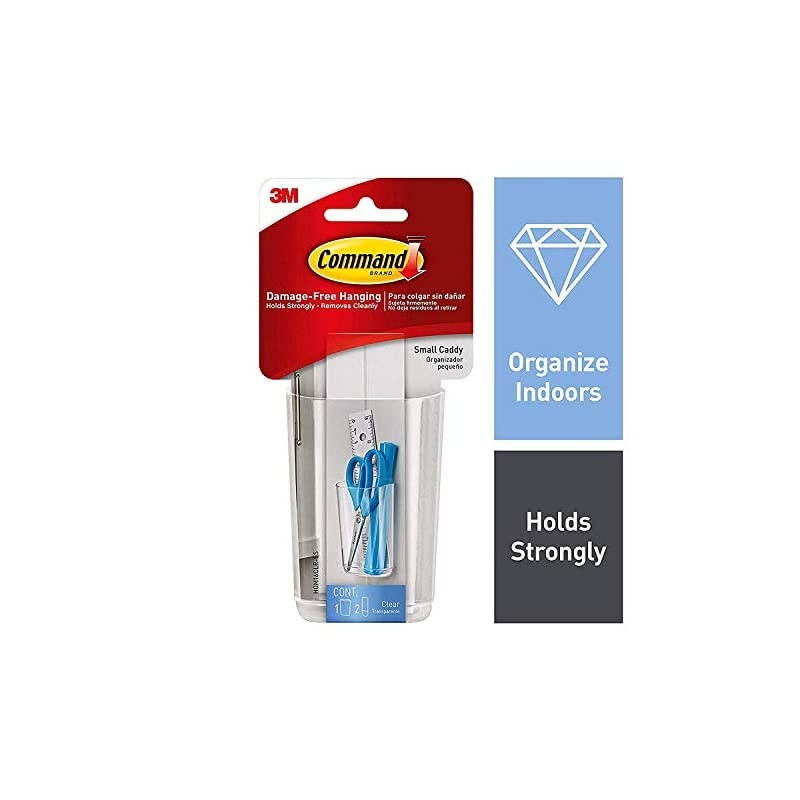 Caddy Small 1 Caddy 2 Strips Organize DamageFree HOM16CLRES Pack of 2