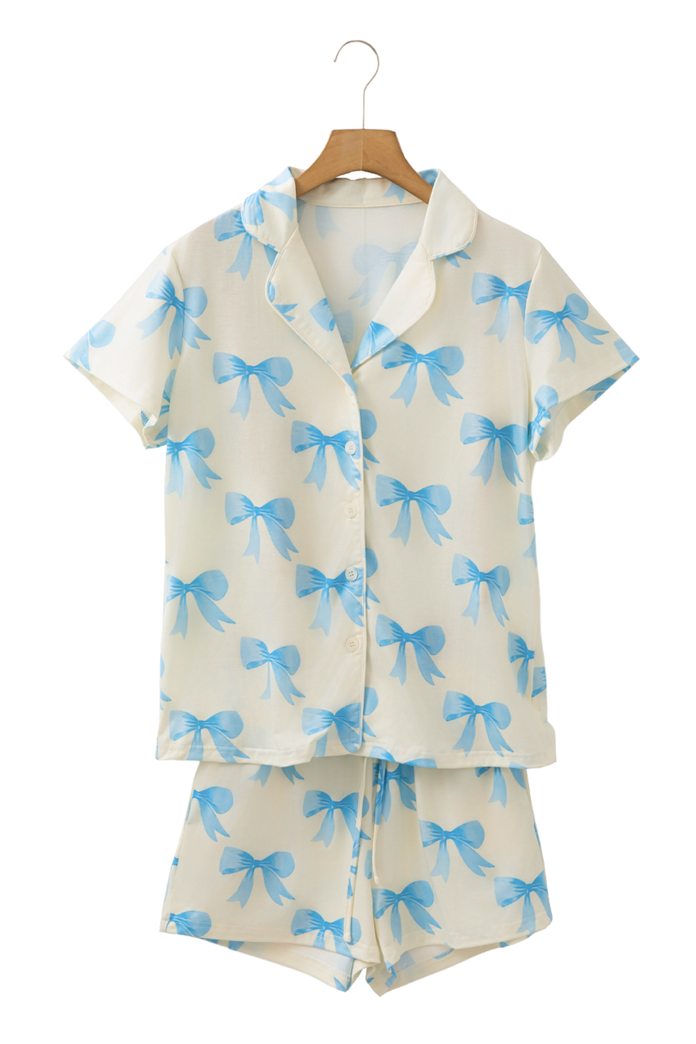 White Christmas Pullover and Drawstring Pants Pajama Set