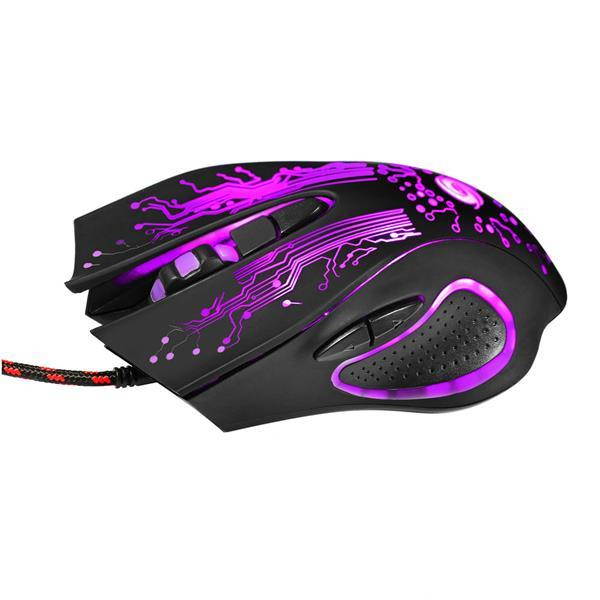 A885 5500DPI 6-Button LED USB Optical Wired Gaming Mouse for Pro Gamer