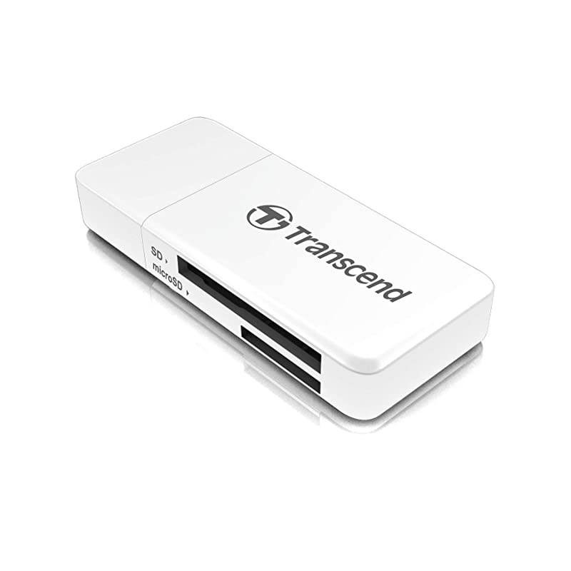 USB 30 SDHC SDXC microSDHC SDXC Card Reader TSRDF5W White