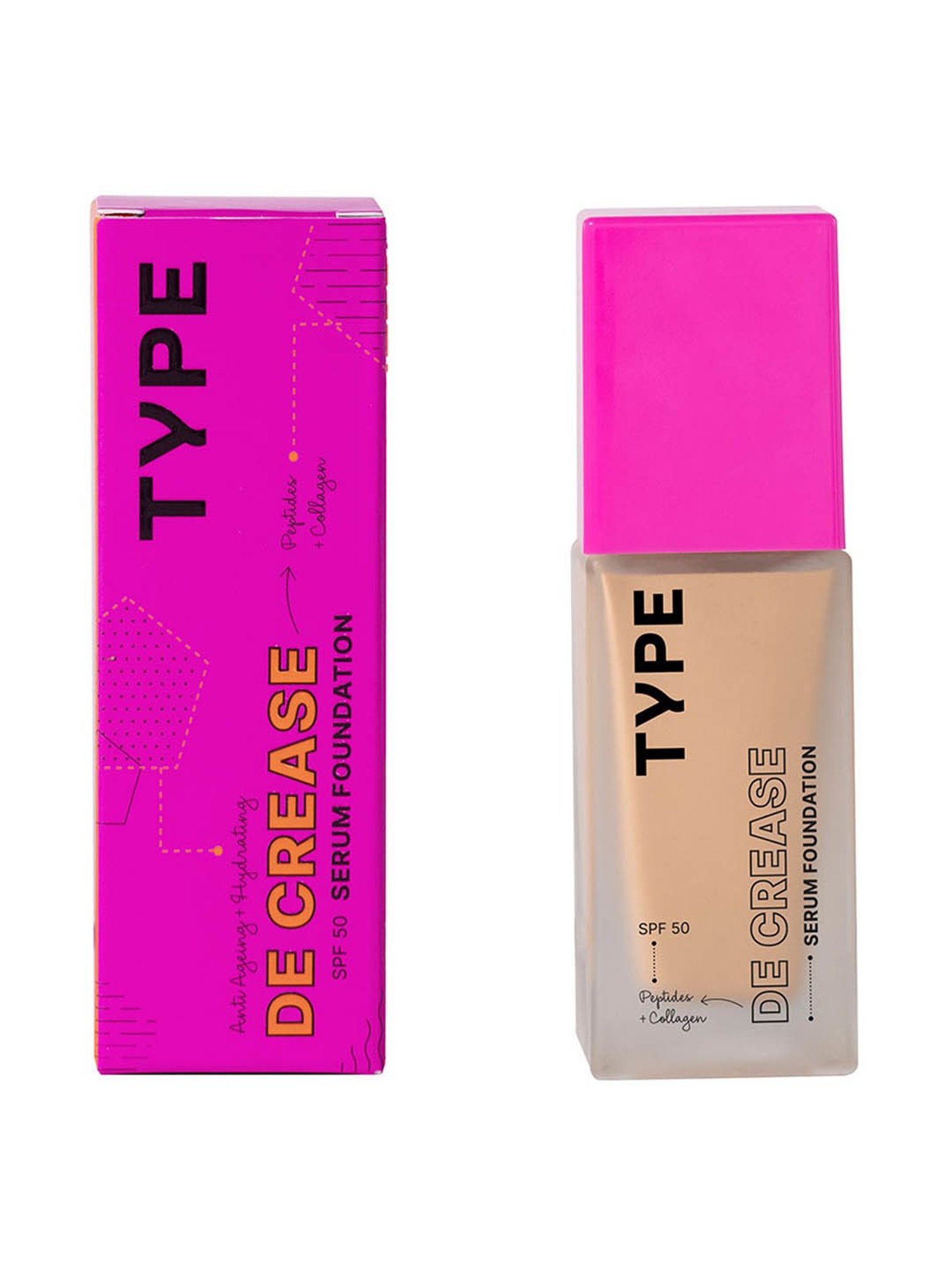 TYPE BEAUTY Decrease SPF 50 PA ++++  Serum Foundation Frappe - 30 ml