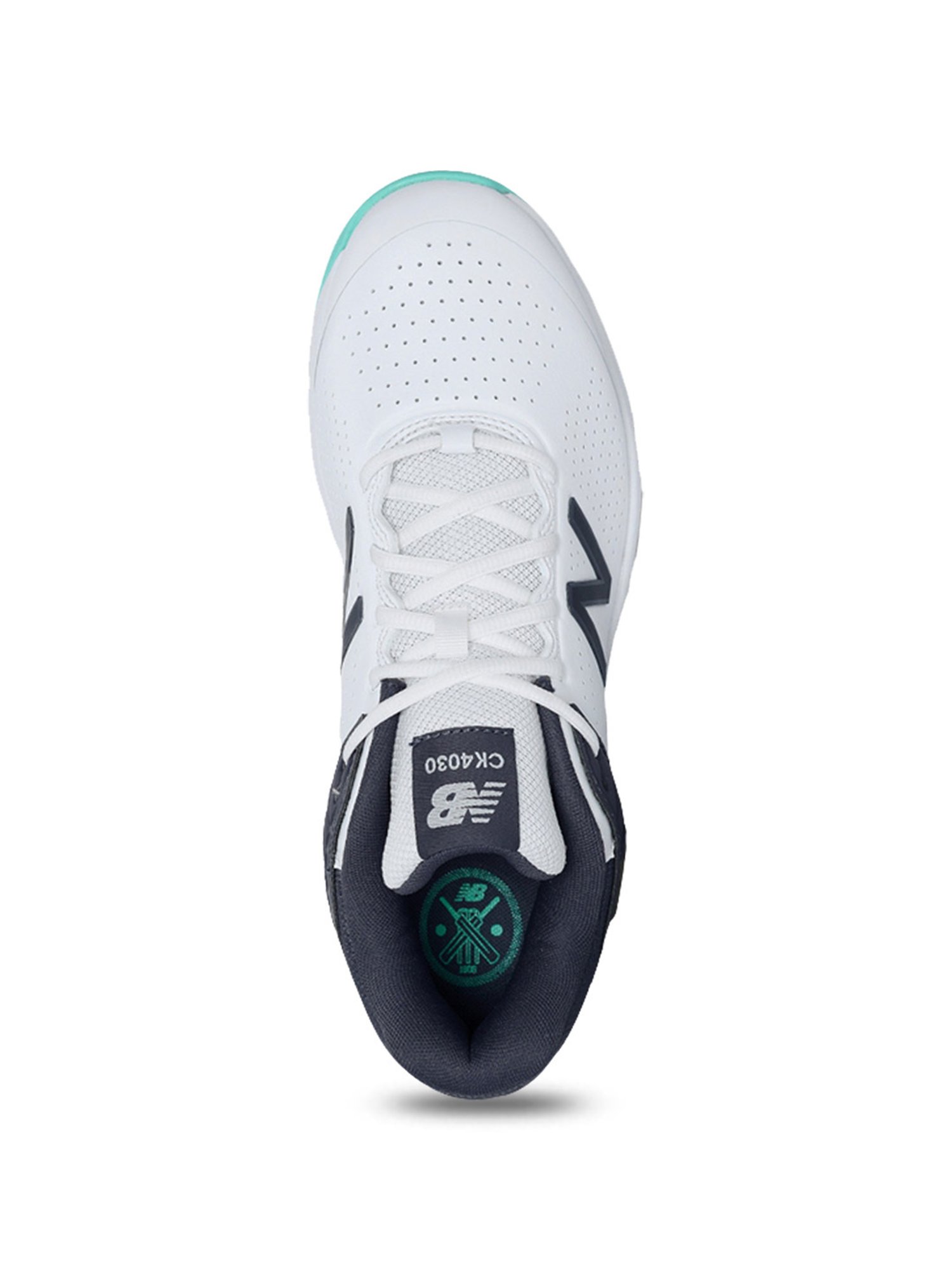 New Balance Men's 4030 White Cricket Shoes