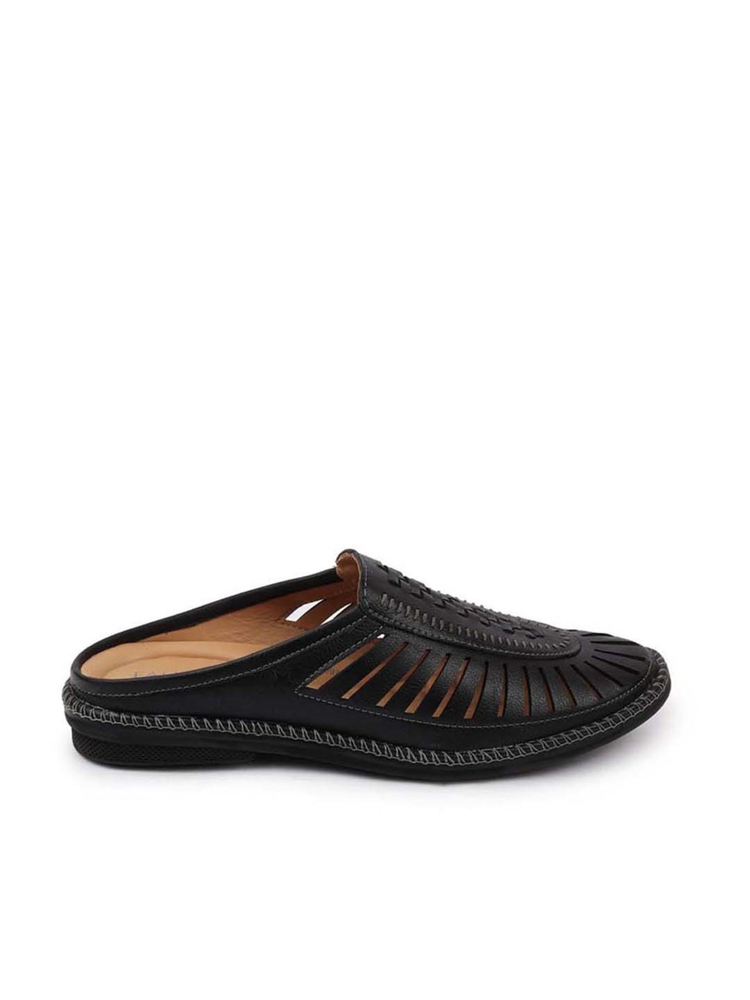 Fausto Men's Black Mule Shoes