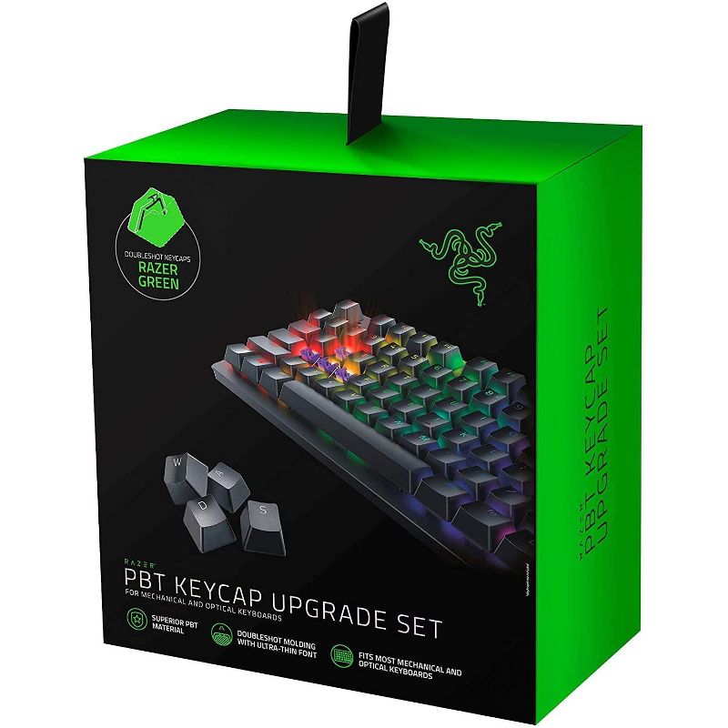 Razer PBT Keycap Upgrade Set -Backlight Compatible -Superior PBT Material- Green