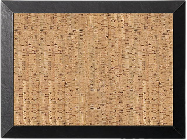Bi-Silque SF0722581012 Mastervision Natural Cork Bulletin Board, 24x36, Cork/Black