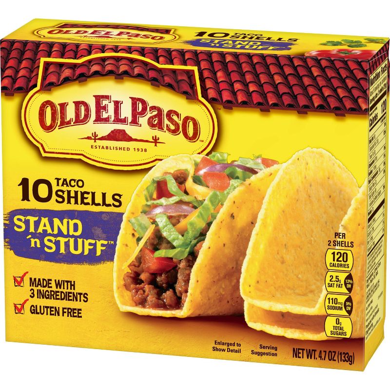Old El Paso Gluten Free Stand 'n Stuff Yellow Corn Taco Shells - 4.7oz/10ct
