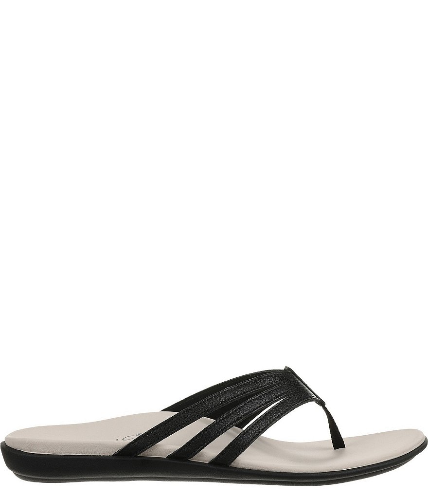 Vionic Alta Leather Thong Flat Sandals
