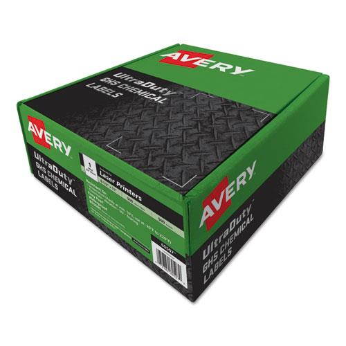 Avery Dennison - 7278260507 - Full-Sheet UltraDuty GHS Chemical Labels, Laser, 8 1/2 x 11, White, 500/Box