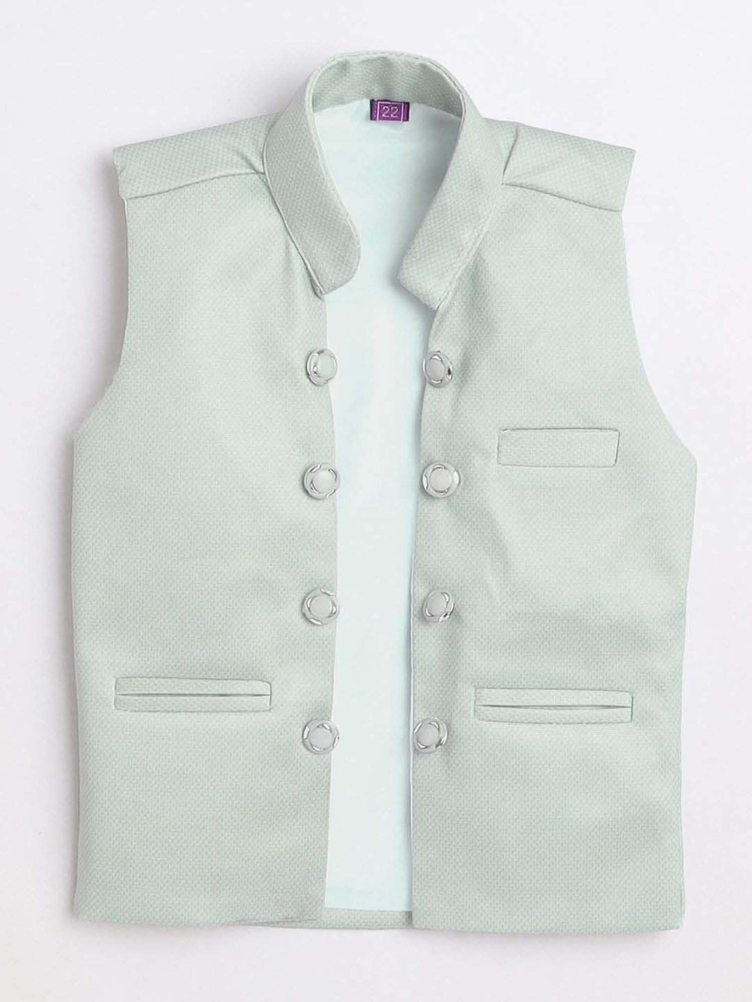 Fourfolds Boys Green Printed Full Sleeves Clothing Set