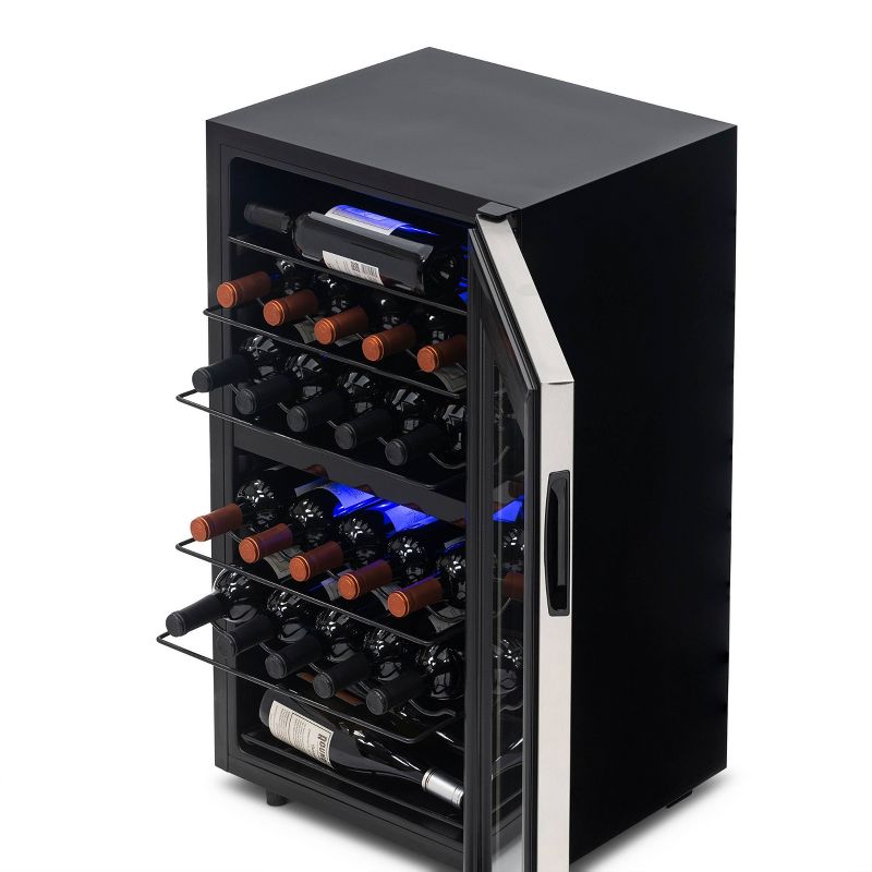 NewAir 28-Bottle Dual-Zone free standing Wine Cooler