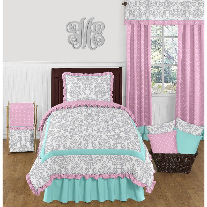 Twin Turquoise Bed Skirt - Sweet Jojo Designs