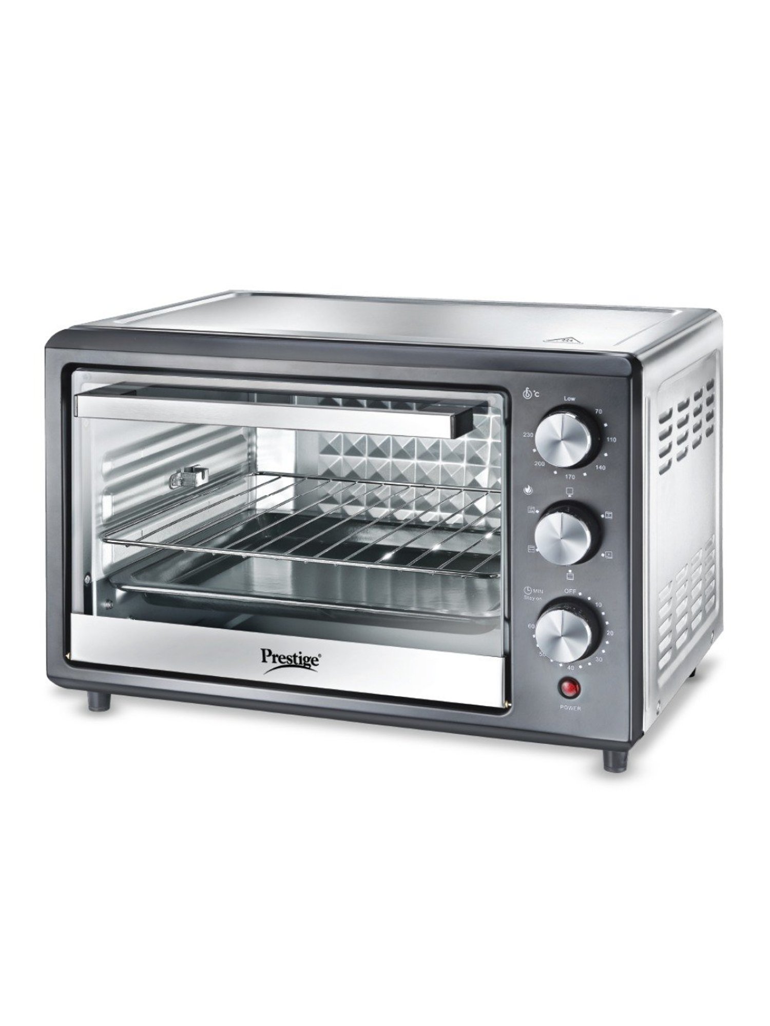 Prestige POTG Multicolor Stainless steel Oven Toaster Griller with Convection and Air Fryer Function