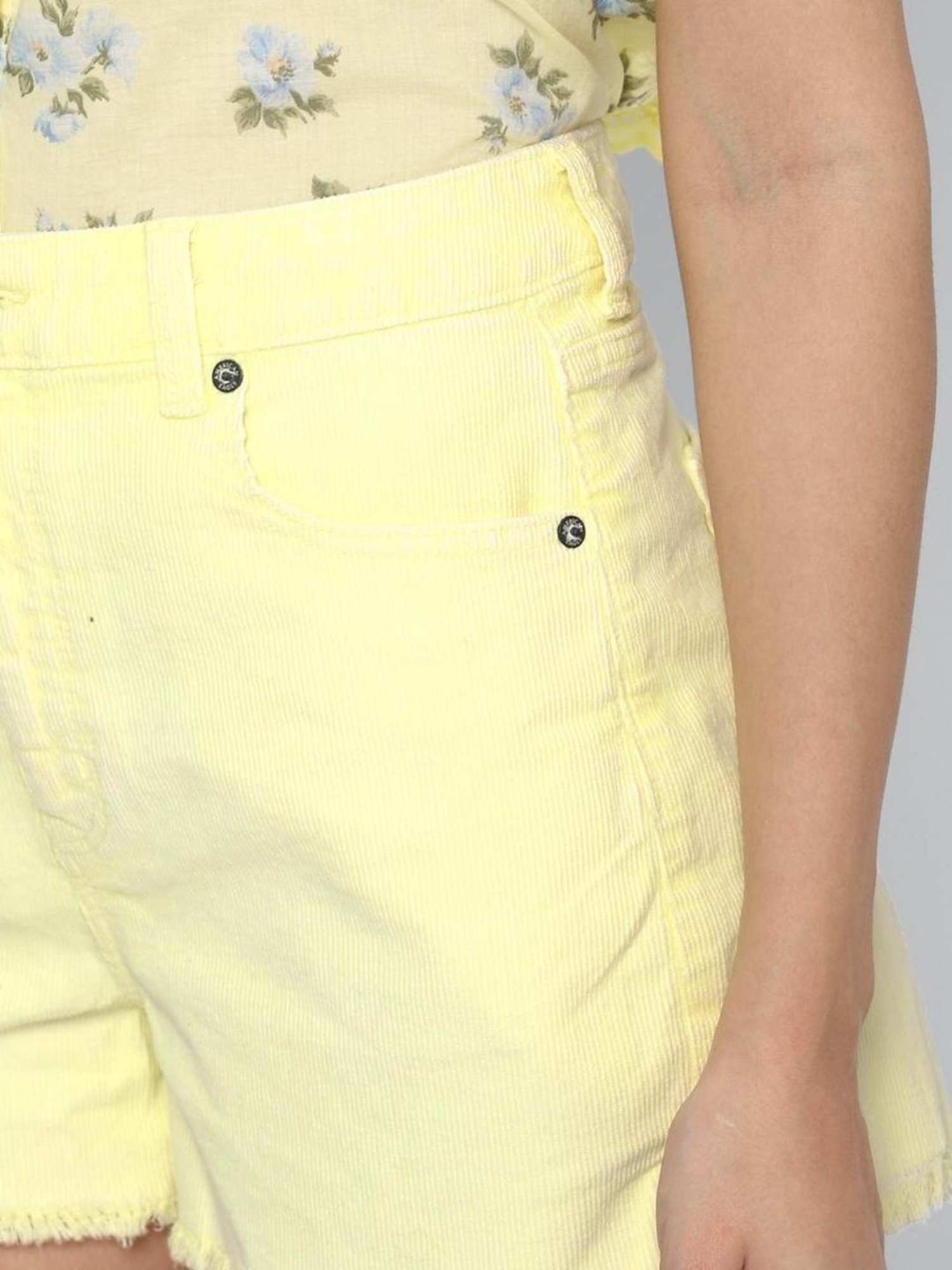 American Eagle Outfitters Yellow Regular Fit Shorts