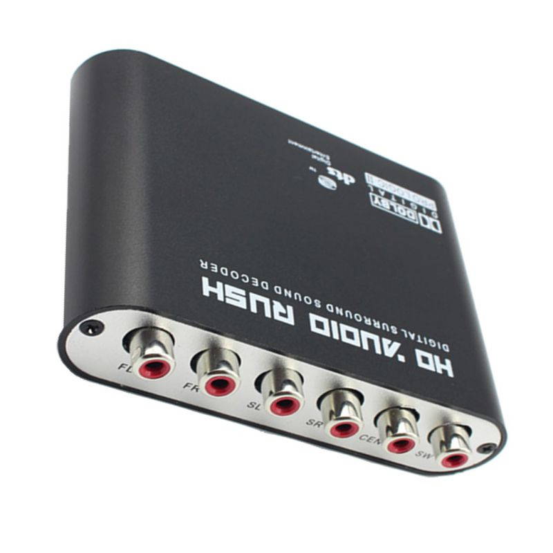 Digital DTS AC3 Optical to Analog 5.1CH HD Audio Sound Decoder SPDIF Coaxial