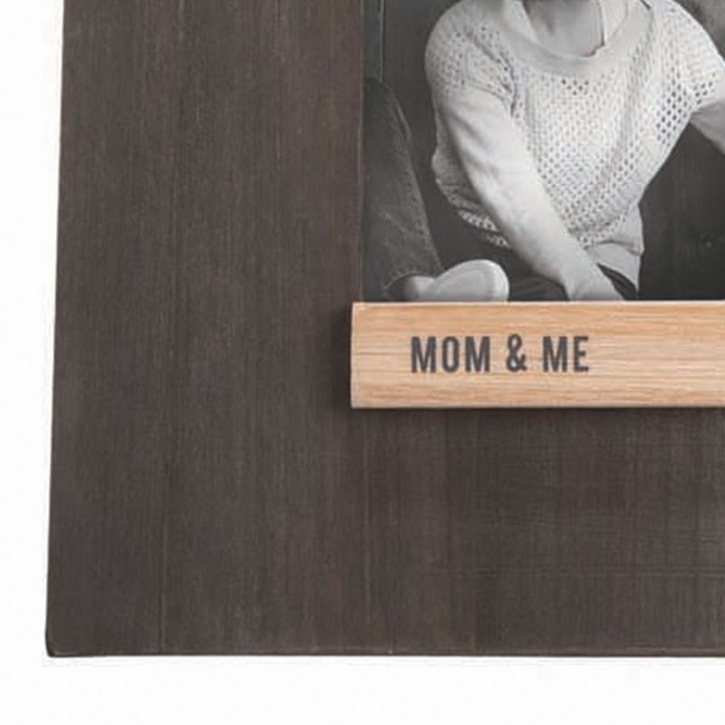 Dark Wood Mom and Me 4 x 6 inch Wood Picture Frame - Foreside Home & Garden