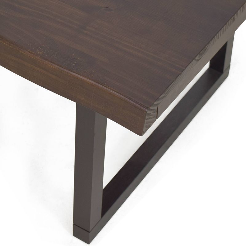 Jennings Live Edge Cocktail Table Cherry/Black - Steve Silver Co.