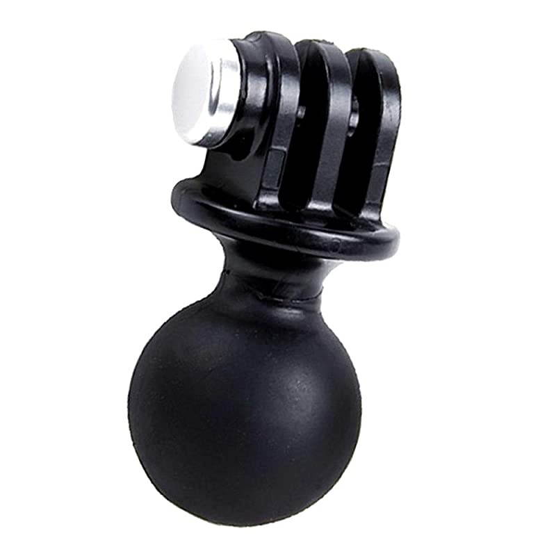 Ball Mount for GoPro Hero 9 8 7 6 5 4 3+ 3 Black Silver 2018 Max Session Fusion Osmo Action Xiaomi YI AKASO SJCAM Camera Ball Head Mount Adapter 1Inch Diameter Ball with Thumb Screw