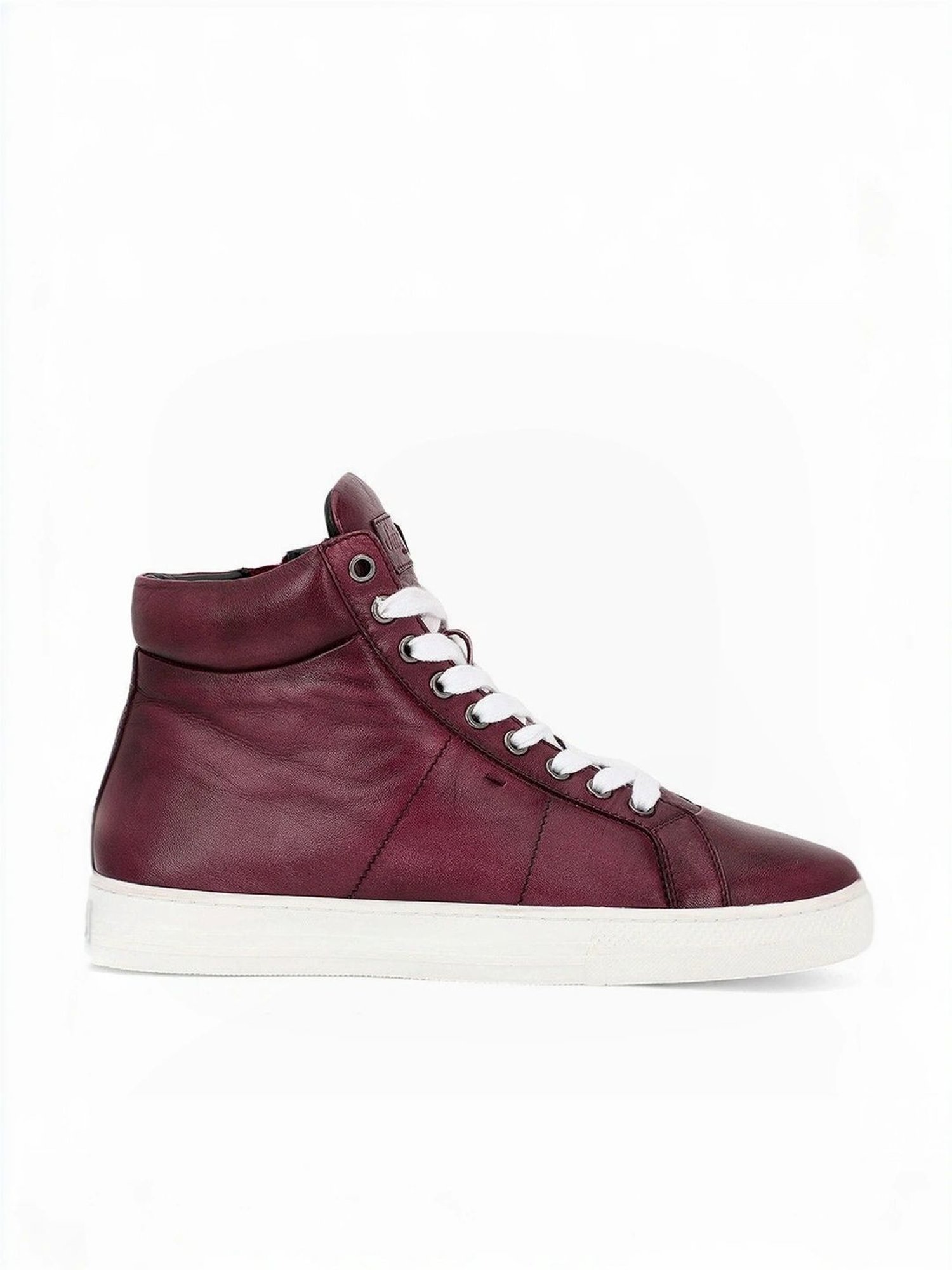 Saint G Men's Tesoro Burgundy Ankle High Sneakers