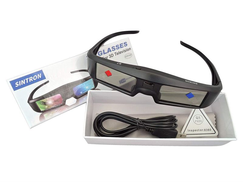 2X 3D Active Shutter Glasses Rechargeable - Sintron ST07-BT for RF 3D TV, 3D Glasses for Sony, Panasonic, Samsung 3D TV, Epson 3D projector, Compatible with TDG-BT500A TDG-BT400A TY-ER3D5MA TY-ER3D4MA