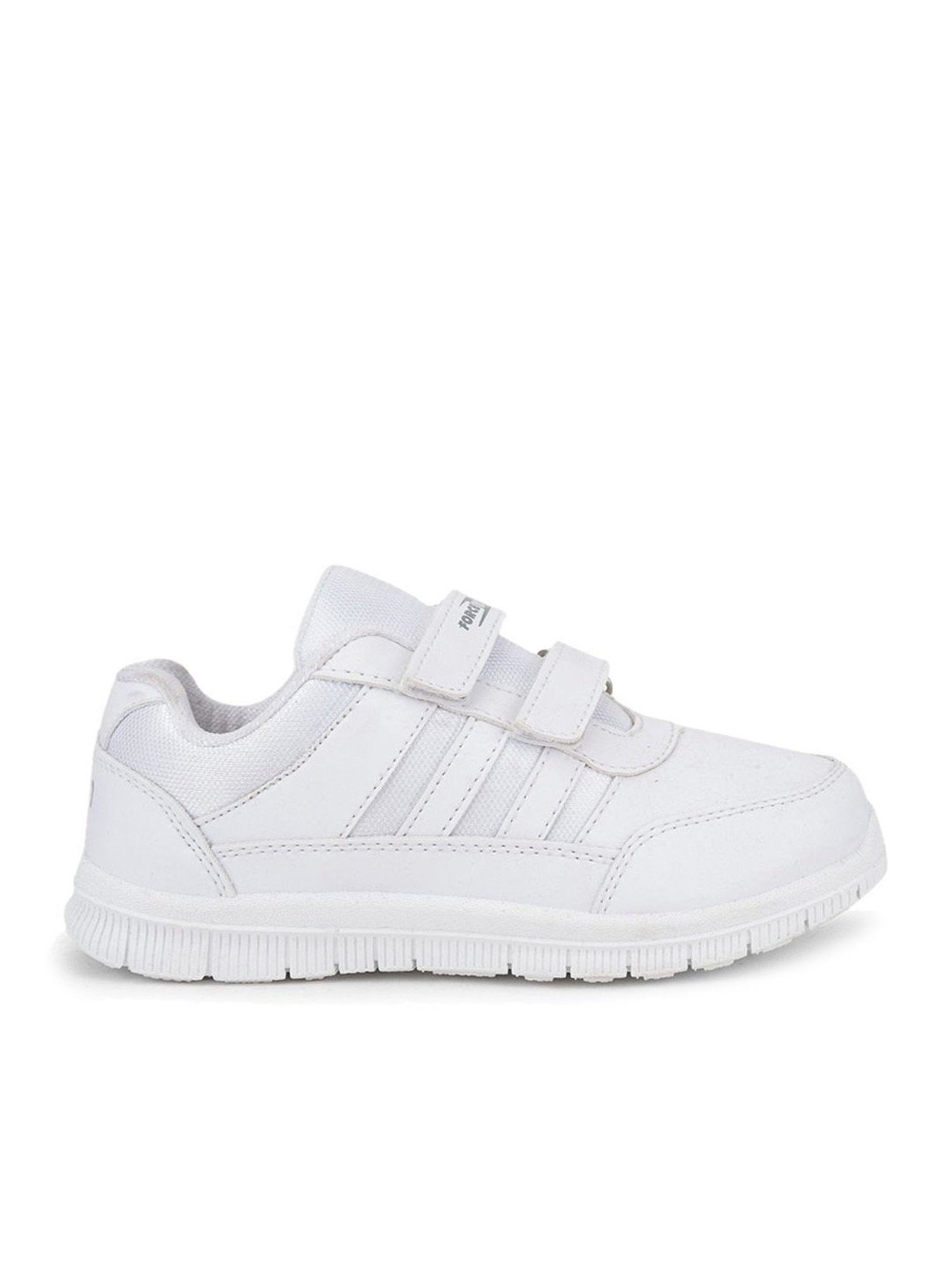 Force 10 GOLA-03 by Liberty Kids White Velcro Shoes