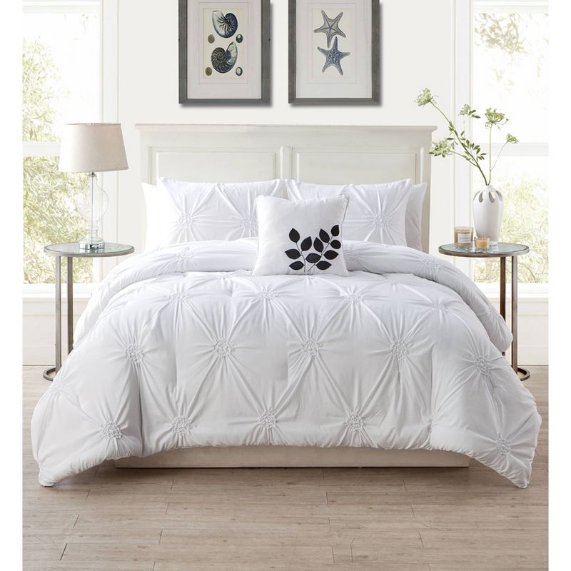 King London Quilt Set White - VCNY Home