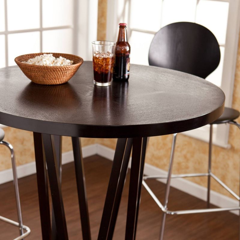 Devon Bistro Bar Height Table Wood/Coffee - Southern Enterprises