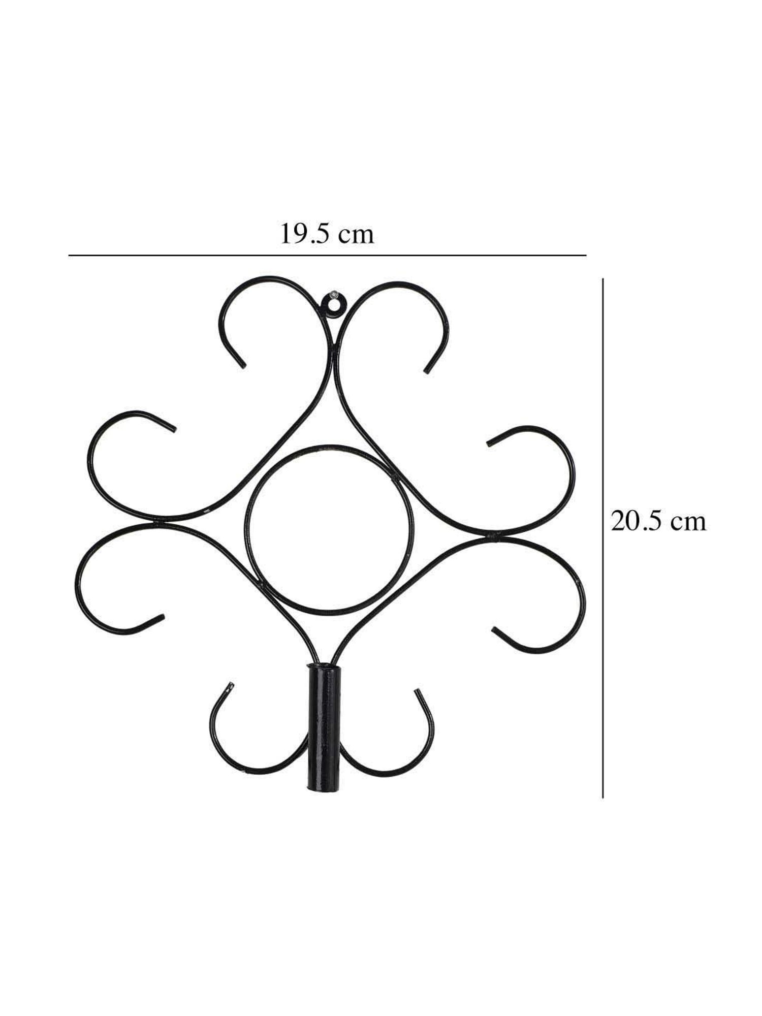Foliyaj Multicolor Plastic Artificial Leaf Vine With Metal Wall Stand